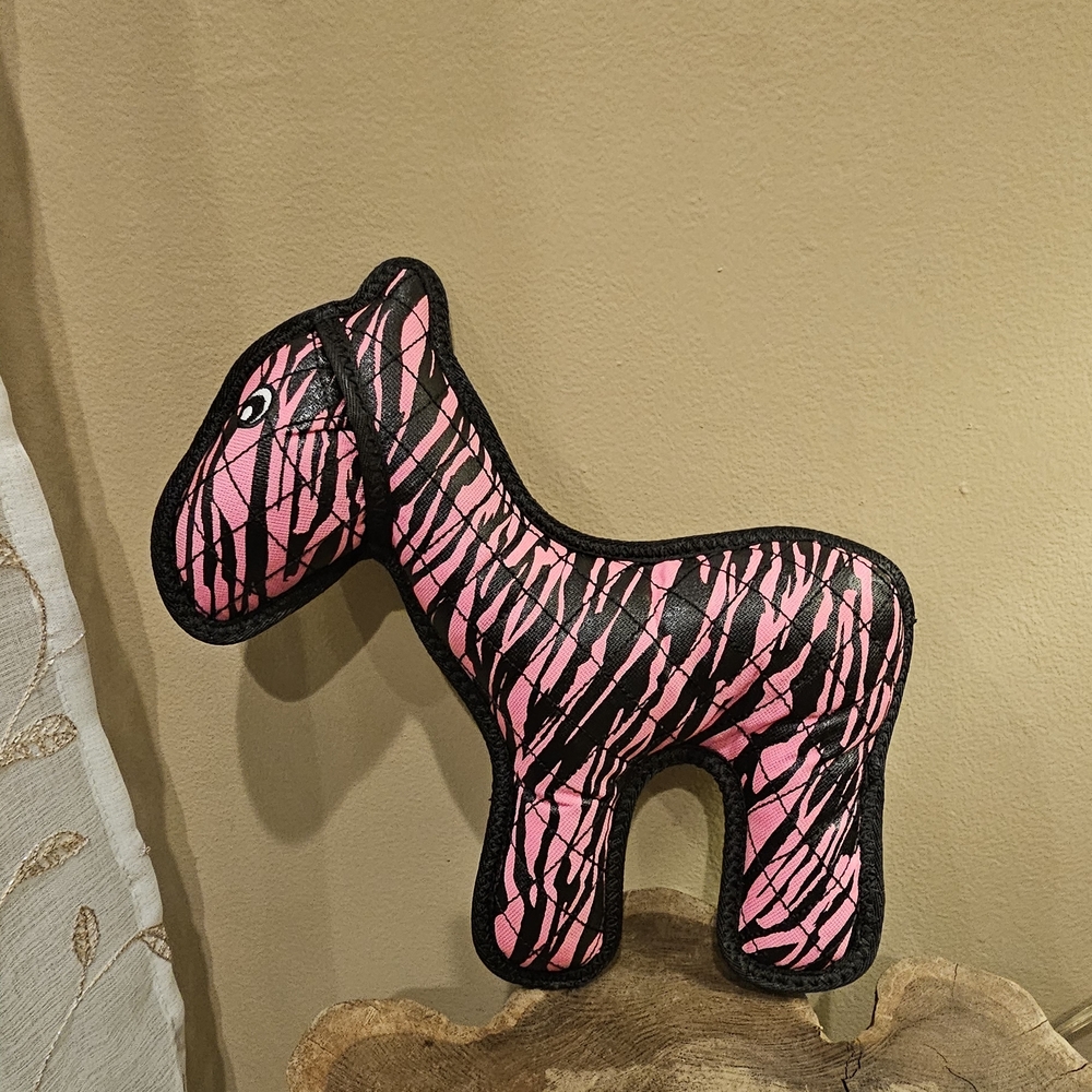 Joyhound Rip Roarin Tough Zebra Print Dog Toy